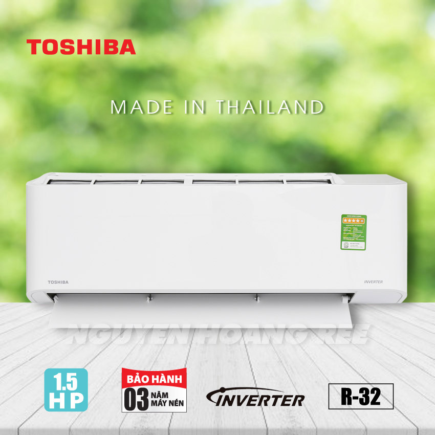 Máy lạnh Toshiba Inverter RAS-H13PKCV-G- Gas R32 