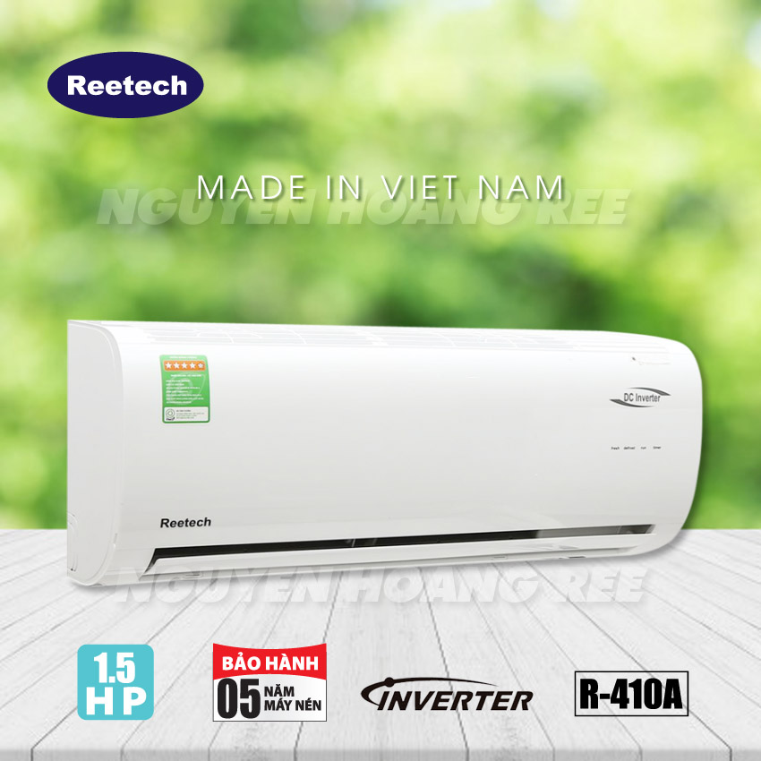 Máy lạnh Reetech 1.5 HP Inverter RTV12-BF-A 