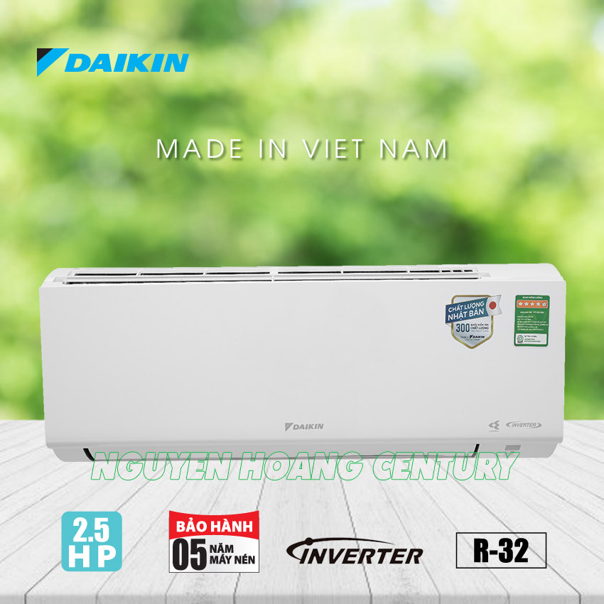Máy lạnh Daikin Inverter FTKF60XVMV công suất 2.5 HP - trả góp 0%