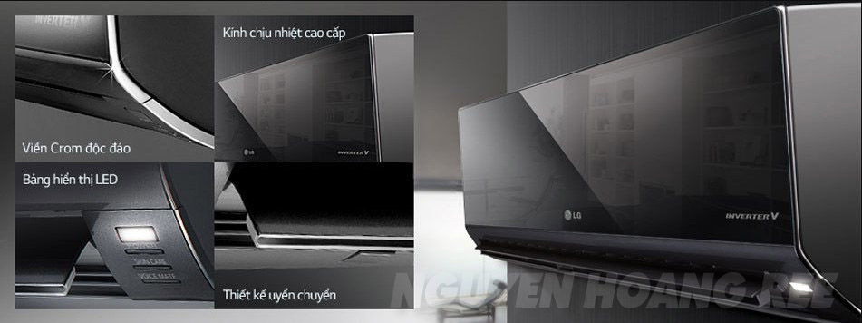 Máy lạnh LG V10BPB 1 HP màu đen